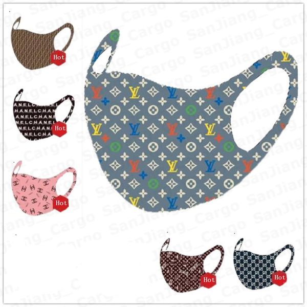 

spring summer designer face mask luxury letter sunproof dustproof cycling sports mouth cover breathable masks washable for men women e4301