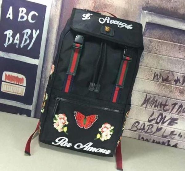 

2019 luxury de igner backpack bird print backpack big ize chool bag real leather men backpack men bag chool bag