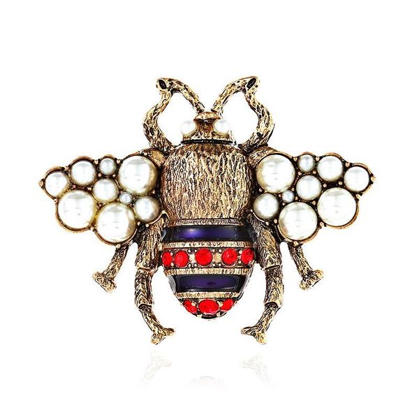 

european and american broccoli three-dimensional pearl pin lovely new bee brooch gift selling good new