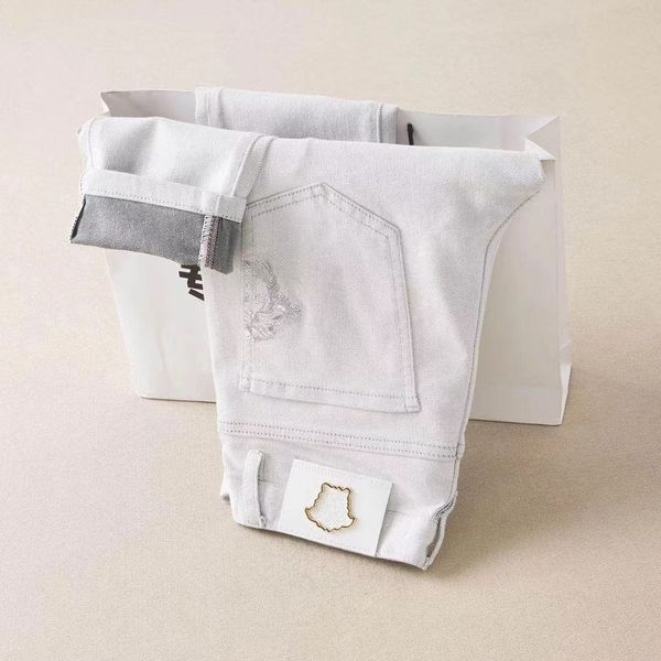 

New tryle 19 famou ca ual brand de igner de ign white lim fa hionable jean motorcycle trou er pencil pant men and woman