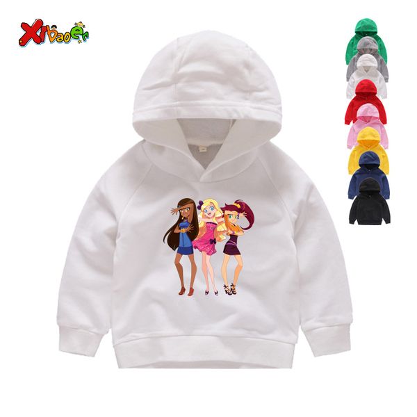 

2019 дети lolirock волшебные девушки смешные толстовки осень новорожденных девочек милые с длинными рукавами толстовки дети белый с длинными, Black