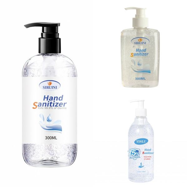 

fast shipping disposable hand sanitizer 300ml 500ml 75% alcohol gel household disinfectant family protective product anti bacterial
