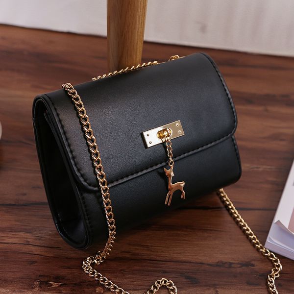 

summer new deer charm small square bag fashion mini handbag mobile phone shoulder bag messenger tide