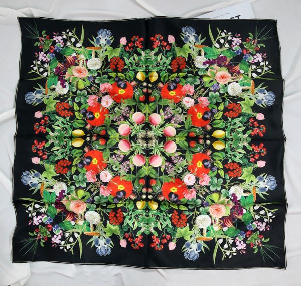 

elegant handmade brand 100%twill silk scarf, Blue;gray