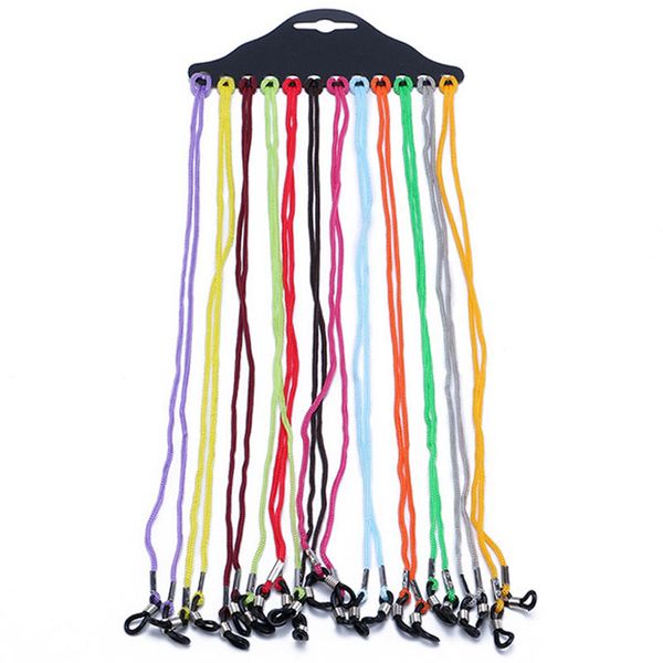 

mixed color sports eyeglass glasses sunglasses colorful rope chains neck cord strap string holder adjustable fashion accessories