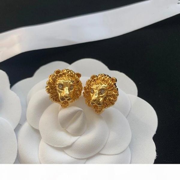 

2020 новый алмазный leopard глава личность властной письмо серьга trend уха способа серег быстрая доставка, Golden;silver