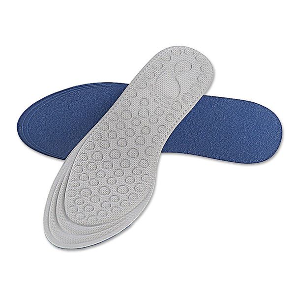 

1 pair 4d massage insoles absorption soft sponge breathable sole pad ka-best, Black