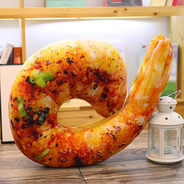 

office napping pillow fun shrimp sponge u-shaped travel pillow support headrest home decoration accessories3.00