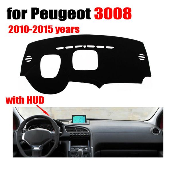 

car dashboard covers mat for 3008 high configuration 2010-2015 left hand drive dashmat pad dash cover auto accessories