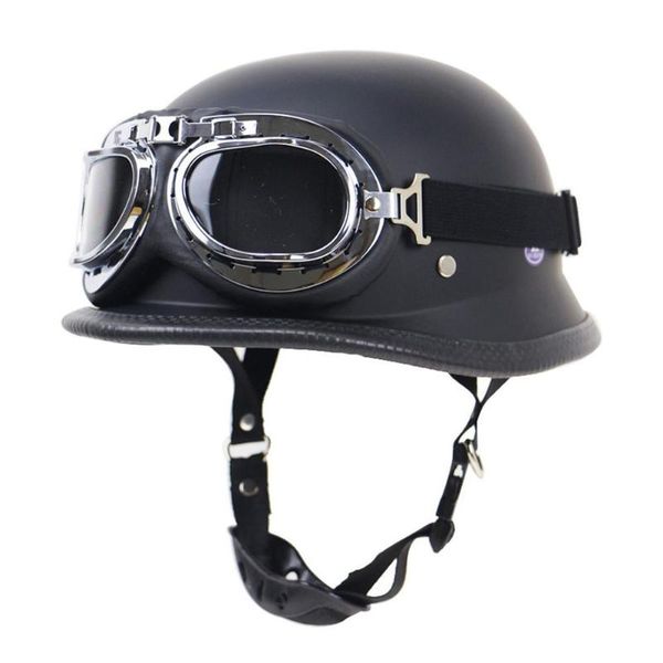 

locomotive retro helmet german helmet motorcycle outdoor riding half with glasses