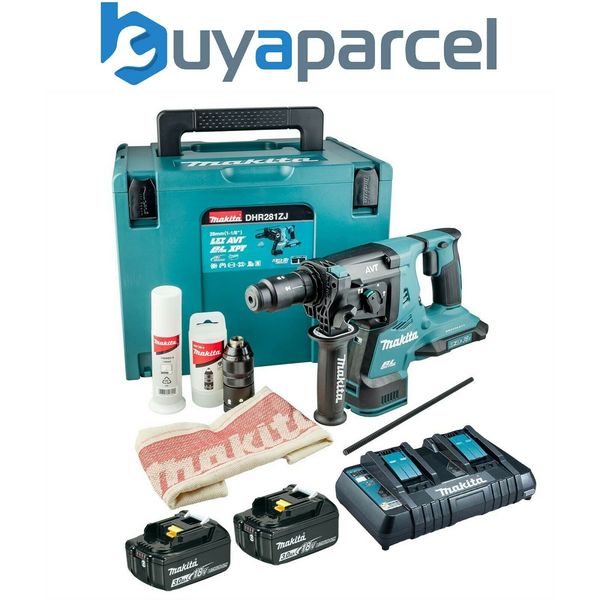 

2019 makita dhr281rt2j 36v 18v lxt twin d bru hle hammer drill avt 2x 3 0ah