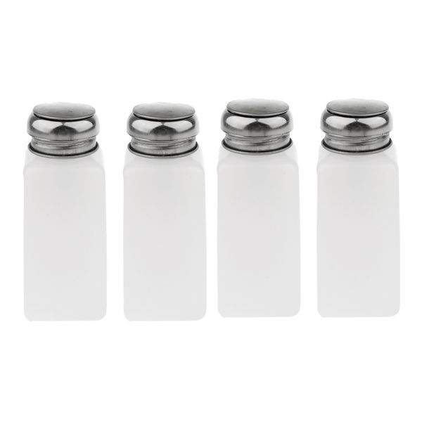 

4pcs nail polish remover pump dispenser press bottles empty refillable containers 250ml