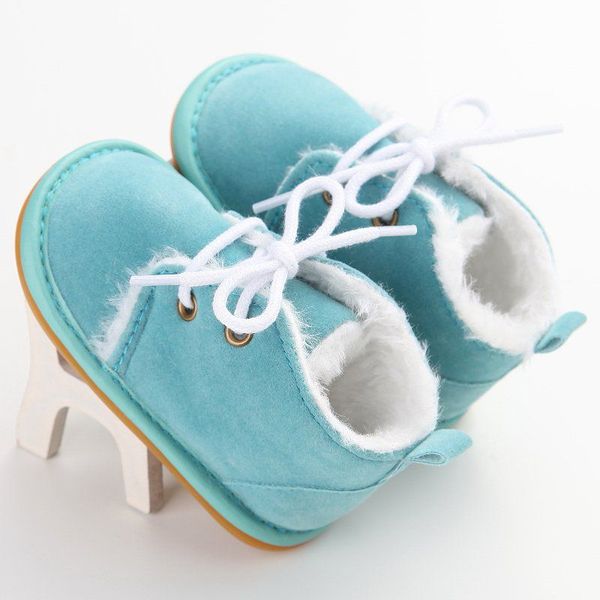 

newborn soft soled baby shoes autumn and winter plus velvet rubber sole strap baby shoes toddler pu leather cute first walkers