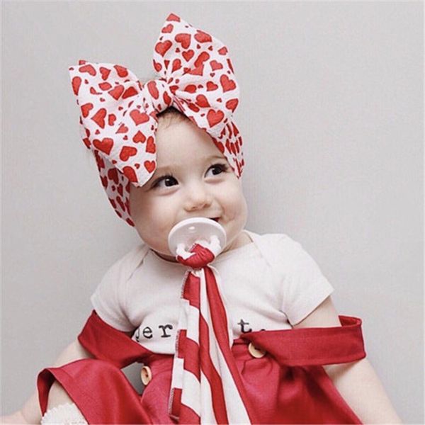

baby girls floral hair band head wrap headbands kids flower bow bowknot elastic hairwraps newborn headress accessories party gifts d22604, Slivery;white