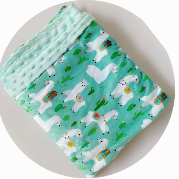 

swaddle blanket cartoon minky coral fleece soft thermal toddler child winter deken baby blanket kids back seat cover baby quilt