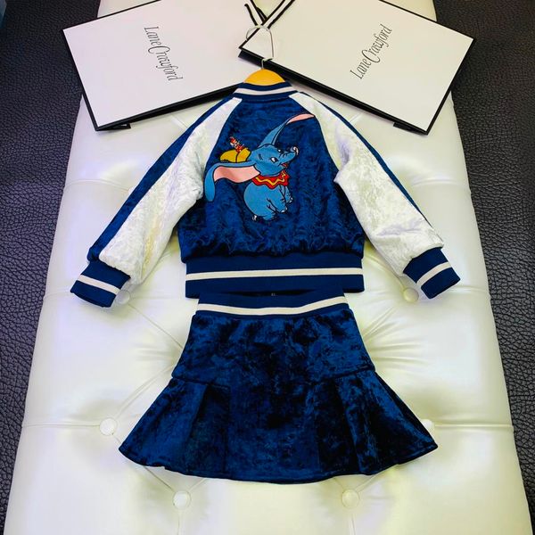 

2019 new children's long sleeve two-piece suit190803#11, White