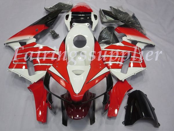 

new (injection molding) abs fairing kits fit for honda cbr600rr f5 2005 2006 600rr 05 06 fairings set red and white large stripe