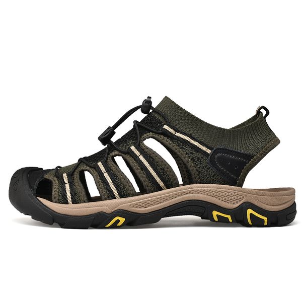 

fashion beach shoe homme sneakers zapatillas zomerschoenen zapatos mens zapato deportivas para zomer sandals running mesh flops, Black