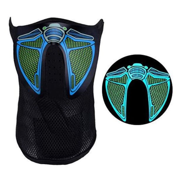 

маски эль холодный свет маски светящиеся маска halloween party танца голос управления led music mask new