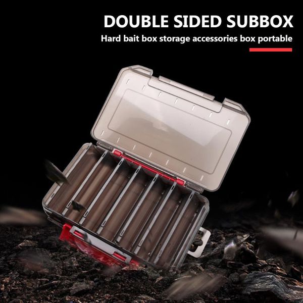 

fishing lure box double side bait hook case organizer lure fishing tackle