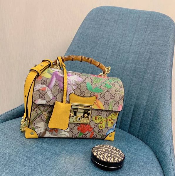 

2019 new fashion shoulder bag gold chain ladies handbag messenger bag -10790, Black