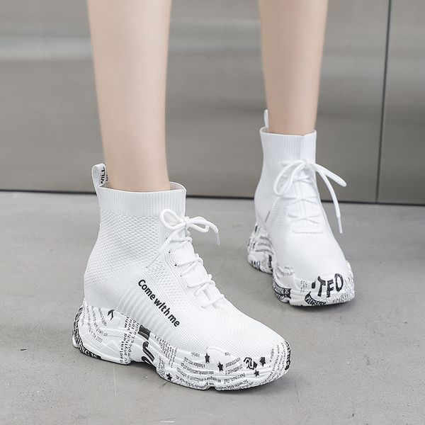 

sock sneakers for women female high flats platform women running shoes ladies footwear athletic shoes trainers -27