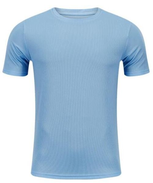 

2019 men's tight clothes running short-sleeved quick-drying t-shirt 108, Black;blue