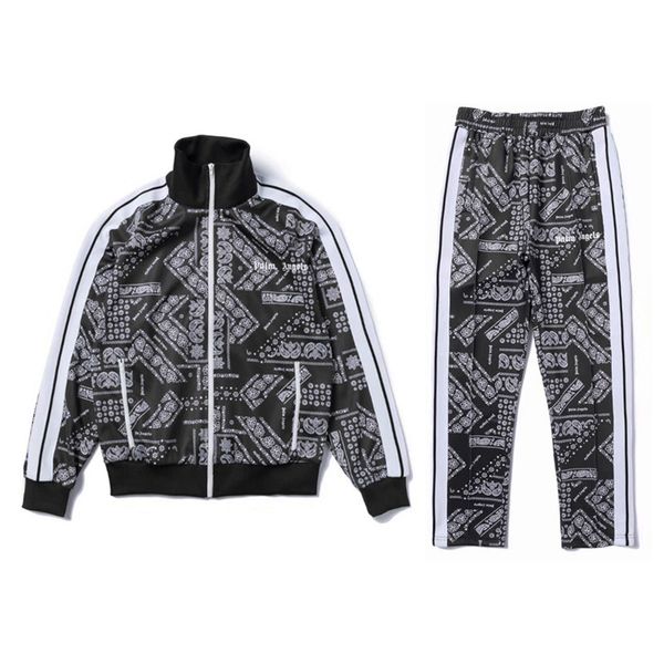 

Mens Designer Tracksuits Fashion Brand PALM ANGELS Cashew Printing Jacket Sports Jacket Sweatpants Long Pants Joggers mens designer jackets