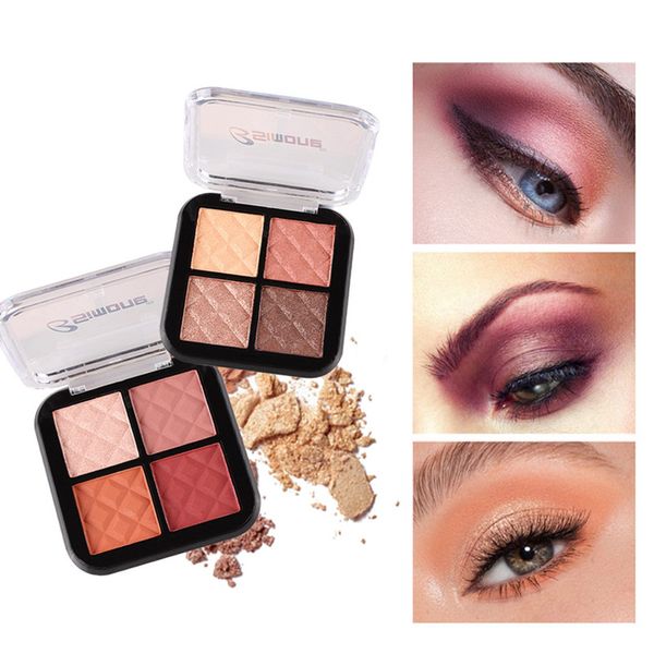 

4 color eyeshadow pallette makeup tools mute professional eyeshadow waterproof pearl makeup maquiagem 10w2