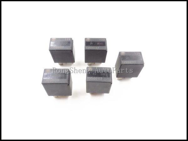 

5x oem for g m 5-pin 13500117 black 5-terminal multi-use relay 12v