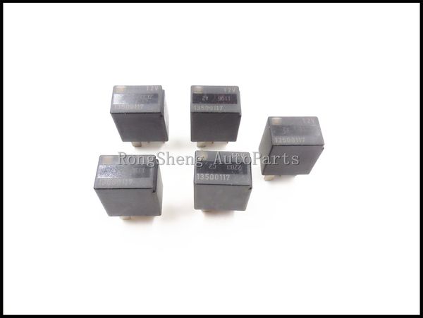 5x OEM für G M 5-Pin 13500117 Schwarz 5-Terminal Mehrzweck-Relais 12V