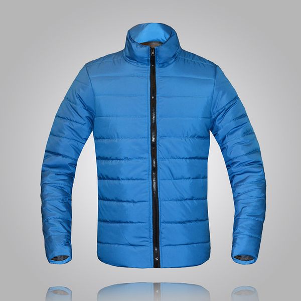 

men's outdoor sports warm solid color jacket winter plus fat increase down jacket thick cotton, Black;red