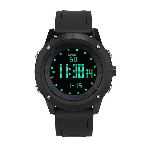 

luxury fashion men watch analog digital sport led waterproof silicone business mens clock wrist watches erkek kol saati, Slivery;brown