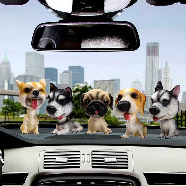 

dashboard toys nodding dog funny shaking head toys cute bobblehead puppy dolls swing car ornaments home auto interior decor car