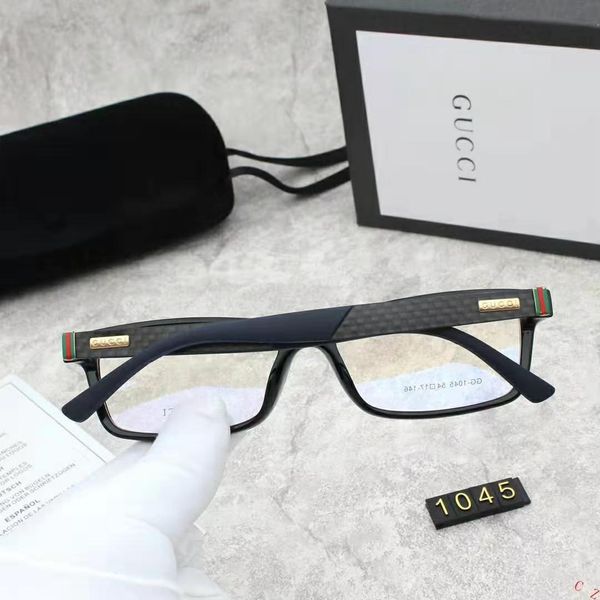 

2019 new patterng6 gucci new fashion men optical frame glasses rimless gold metal buffalo horn eyewear clear lenses sunglasses, White;black