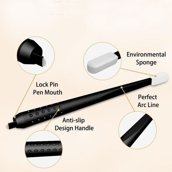 

10pcs permanent makeup microblading disposable pen eyebrow microblading hand tools