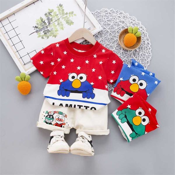 

летние комплекты детской одежды мультфильм малыш девушки футболка брюки 2 шт. дети повседневная одежда для мальчиков красный спортивные кост, White