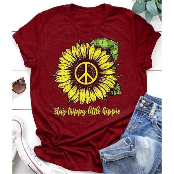 

sunflower printed designer womens tshirt summer fashion oveisize short sleeve crew neck females casual clothing, White