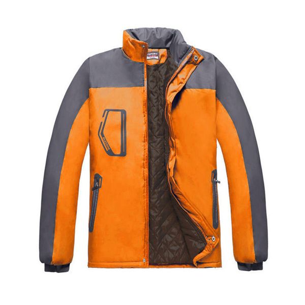 

autumn winter thick jackets for men waterproof designer jacket middle long windbreaker outwear mens warm coats, Black
