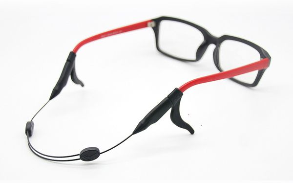 

glasses chain neck holding wire adjustable sunglasses cord strap eyeglass glasses string lanyard anti-skid sunglasses rope, Silver