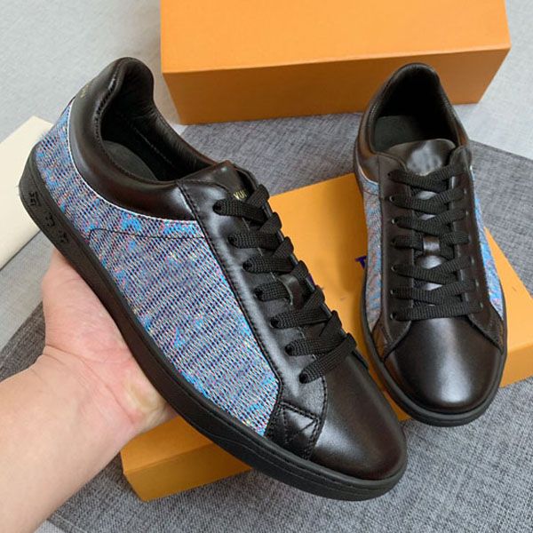 

2020 luxury designer men's sports shoes low to help brands striped shoes walking sports coach rehearsing shoes, Black