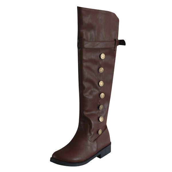 

new women retro ankle boots round women knights women's boots leather pu leather mujer zapatos, Black