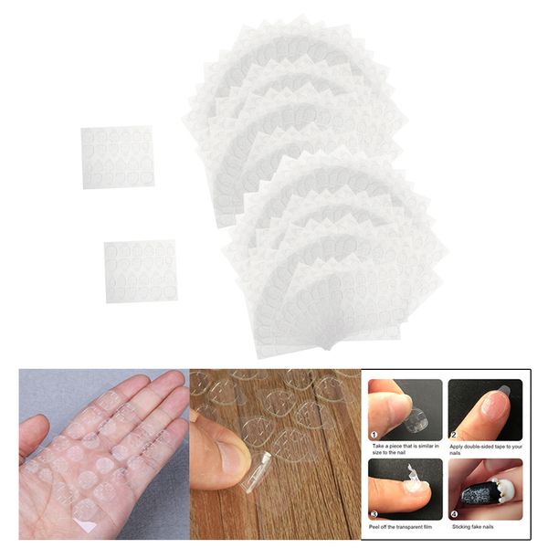 

480x double-side nail glue sticker adhesive tabs clear false nail tape tips