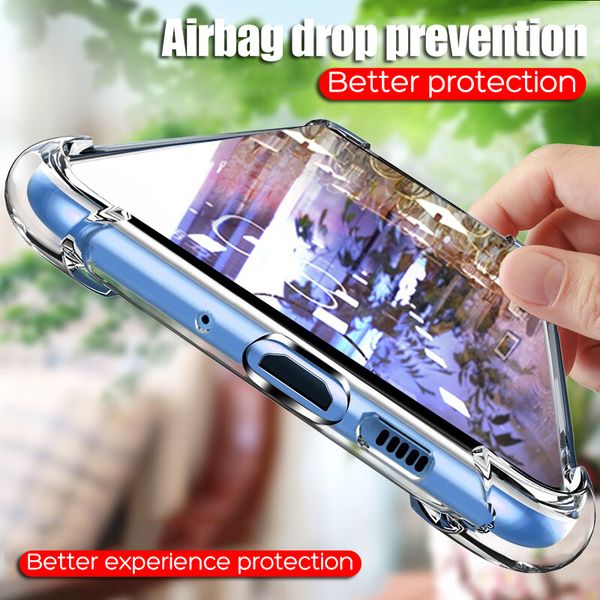 

clear shockproof case for samsung galaxy s10 plus s10e s8 s9 plus soft silicone phone cases for samsung note 10 9 8 back cover