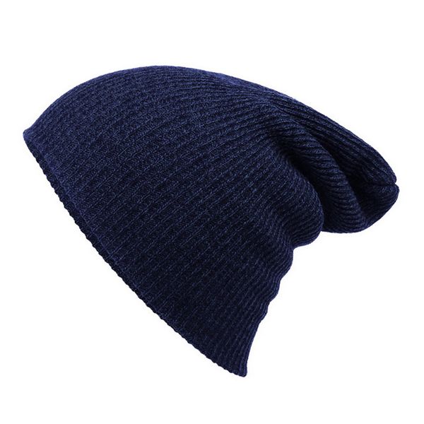 

spring women men knitted winter cap casual beanies hip-hop snap slouch skullies bonnet beanie solid color hat gorro, Blue;gray