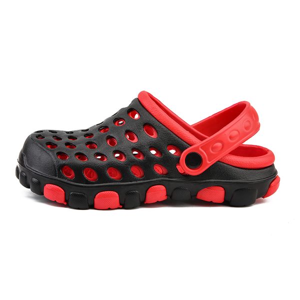 

2020 fashion men womens sandals summer refreshing convenient hole shoes couple beach sandals flat bottom breathable shoes eur 36-44, Black