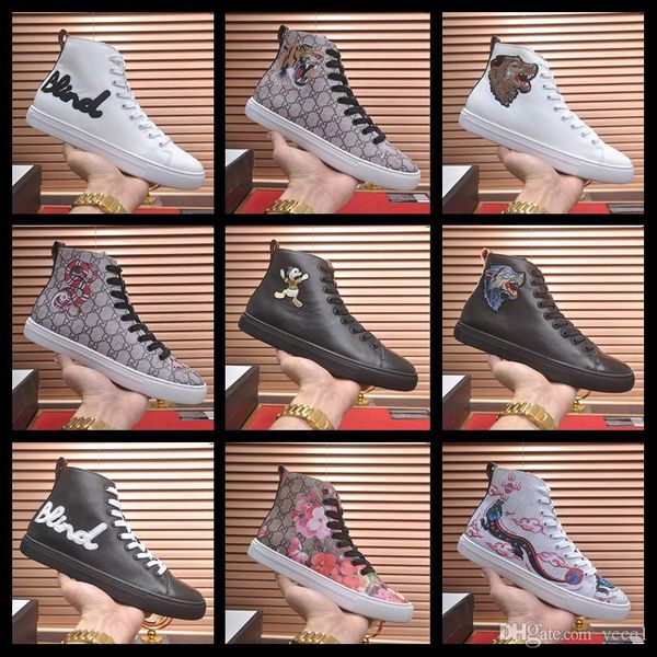 

19sw black red men lace up ankle boots flats shoes high leather casual shoes men's vulcanize senakers walking shoes yyyy6