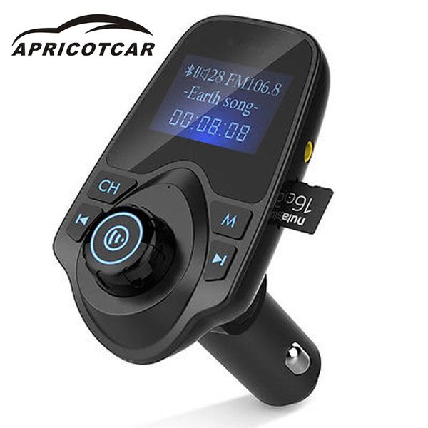 

apricotcar bluetooth fm transmitters car cigarette lighter type car u disk card machine black aux lossless music usb mp3 player