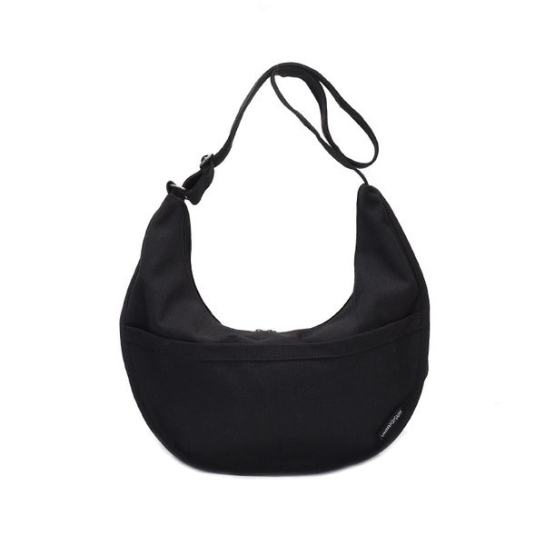 

canvas bag large capacity shoulder messenger bag solid color joker casual