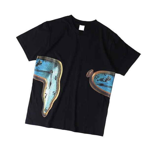 

63 oz s 19ss the persistence of memory tee the eternal clock short sleeve t, Red